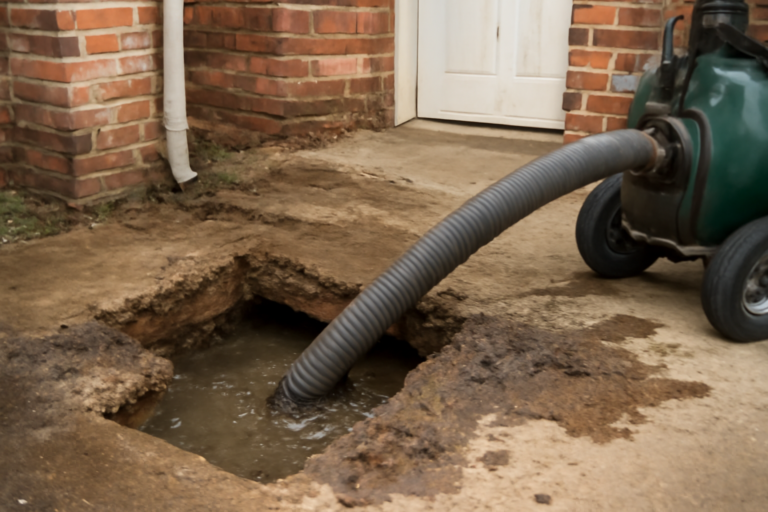 Clogged Drain Water Removal