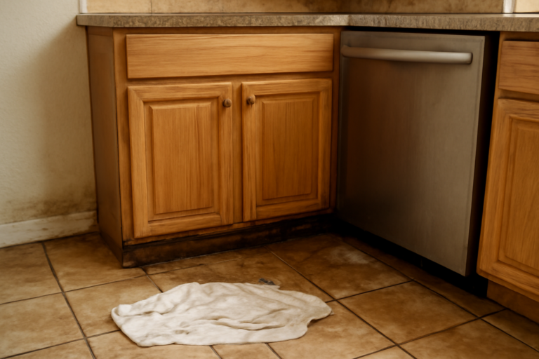 Dishwasher Leak Water Removal